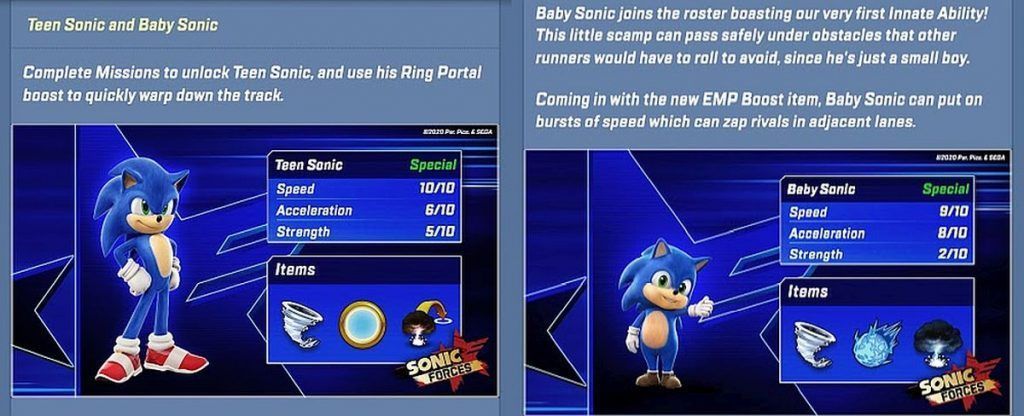 Sonic Movie Baby Sonic Joins Sonic Forces Mobile Game