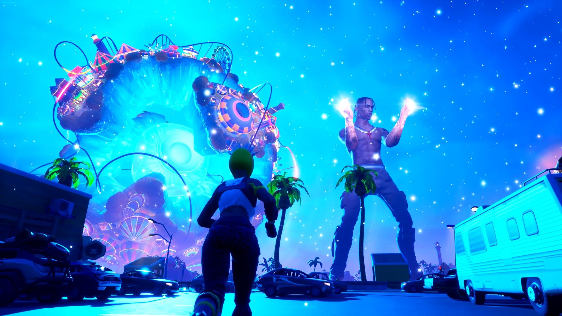 Travis Scott's 'Astronomical' Fortnite concert is a surreal experience