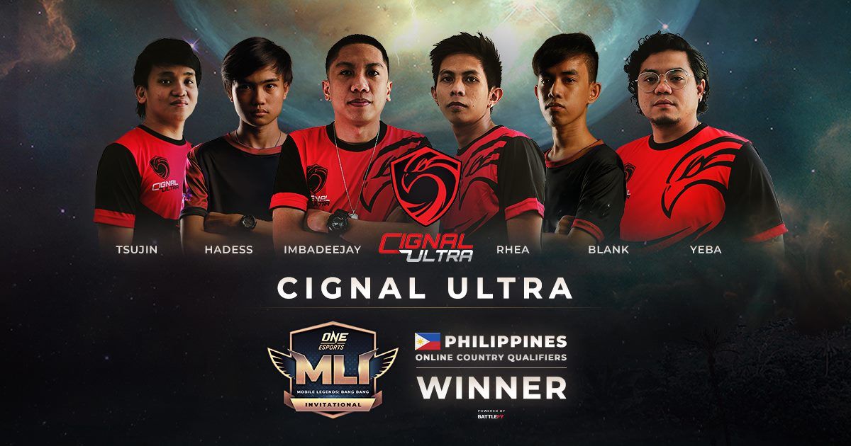 Cignal Ultra 贏得 ONE Esports Mobile Legends 邀請賽菲律賓預選賽