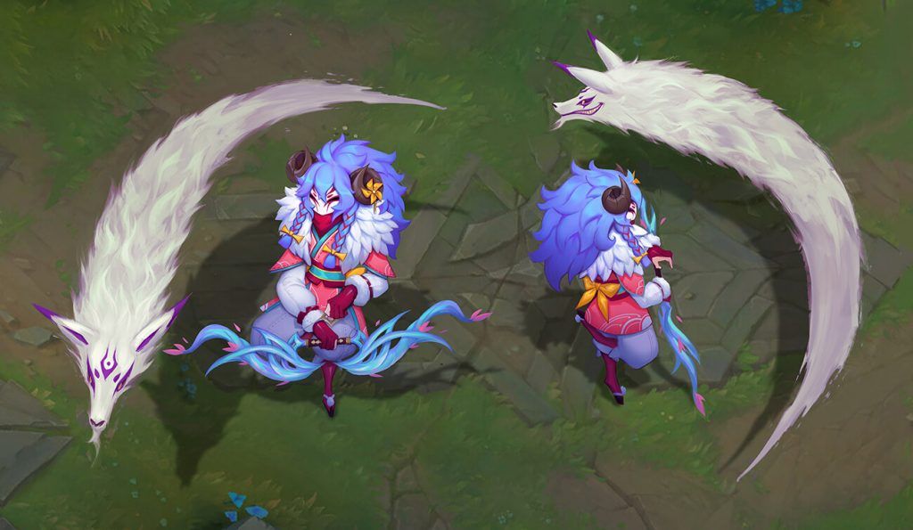 Riot Reveals Spirit Blossom Skins For Kindred Ahri Cassiopeia And Riven One Esports 