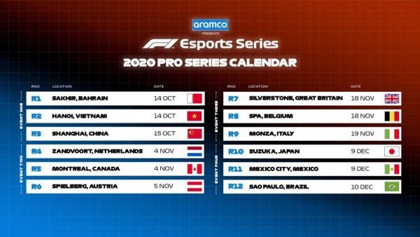 F1 Esports opens Pro Draft for 2020 Championship on August 27 | ONE Esports