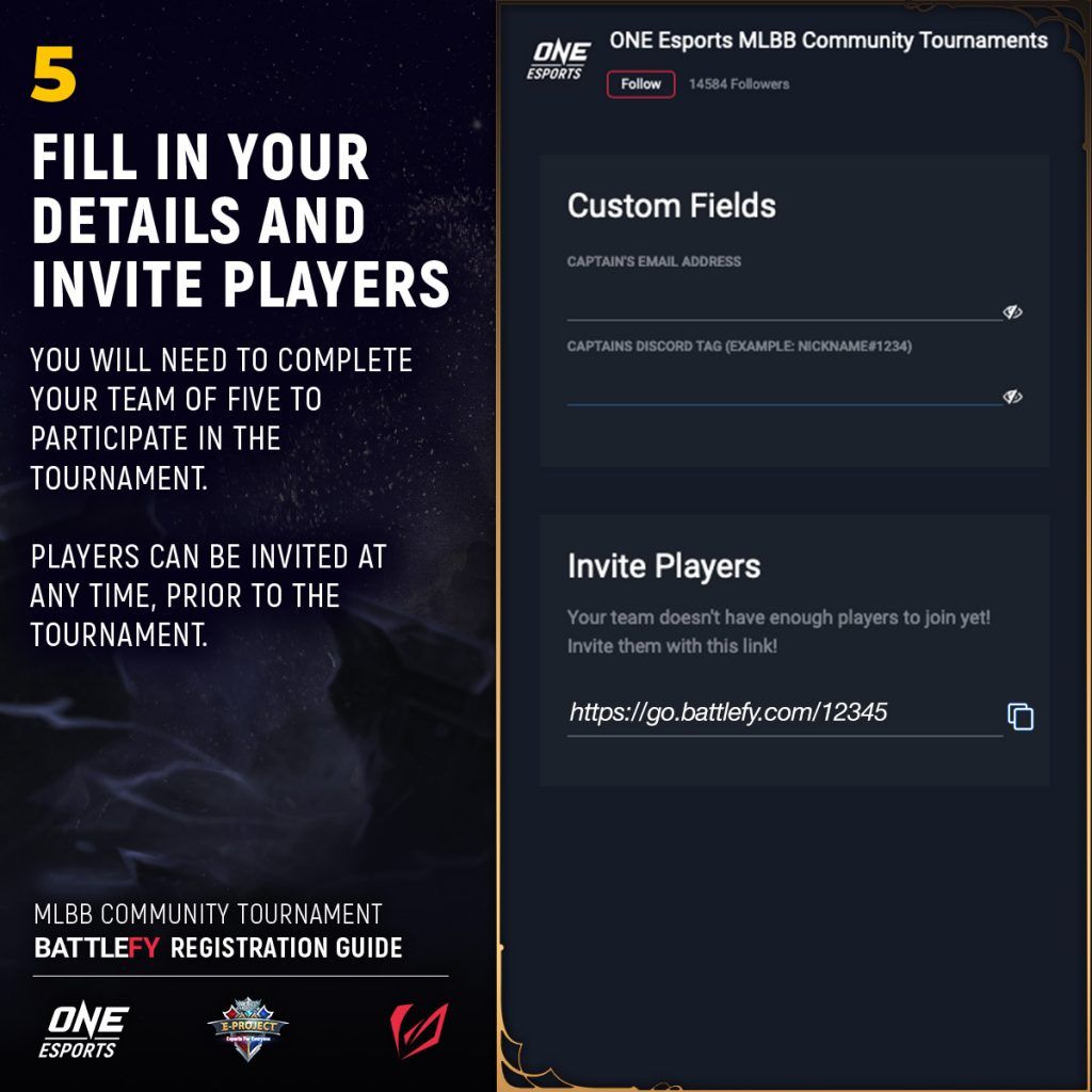 Join ONE Esports Community Tournaments and win cash prizes