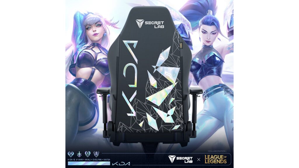 Secretlab has gone All Out on its new K/DA gaming chair