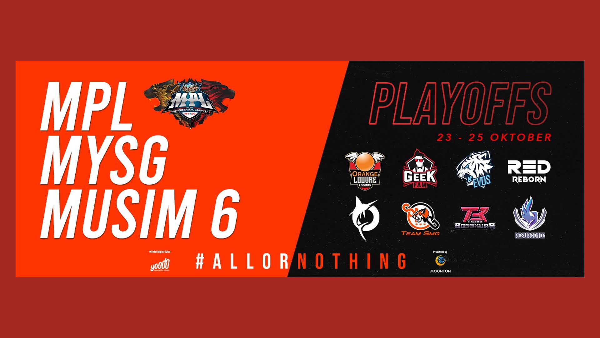 The Mpl My Sg S6 Playoff Schedule Has Been Announced One Esports One Esports