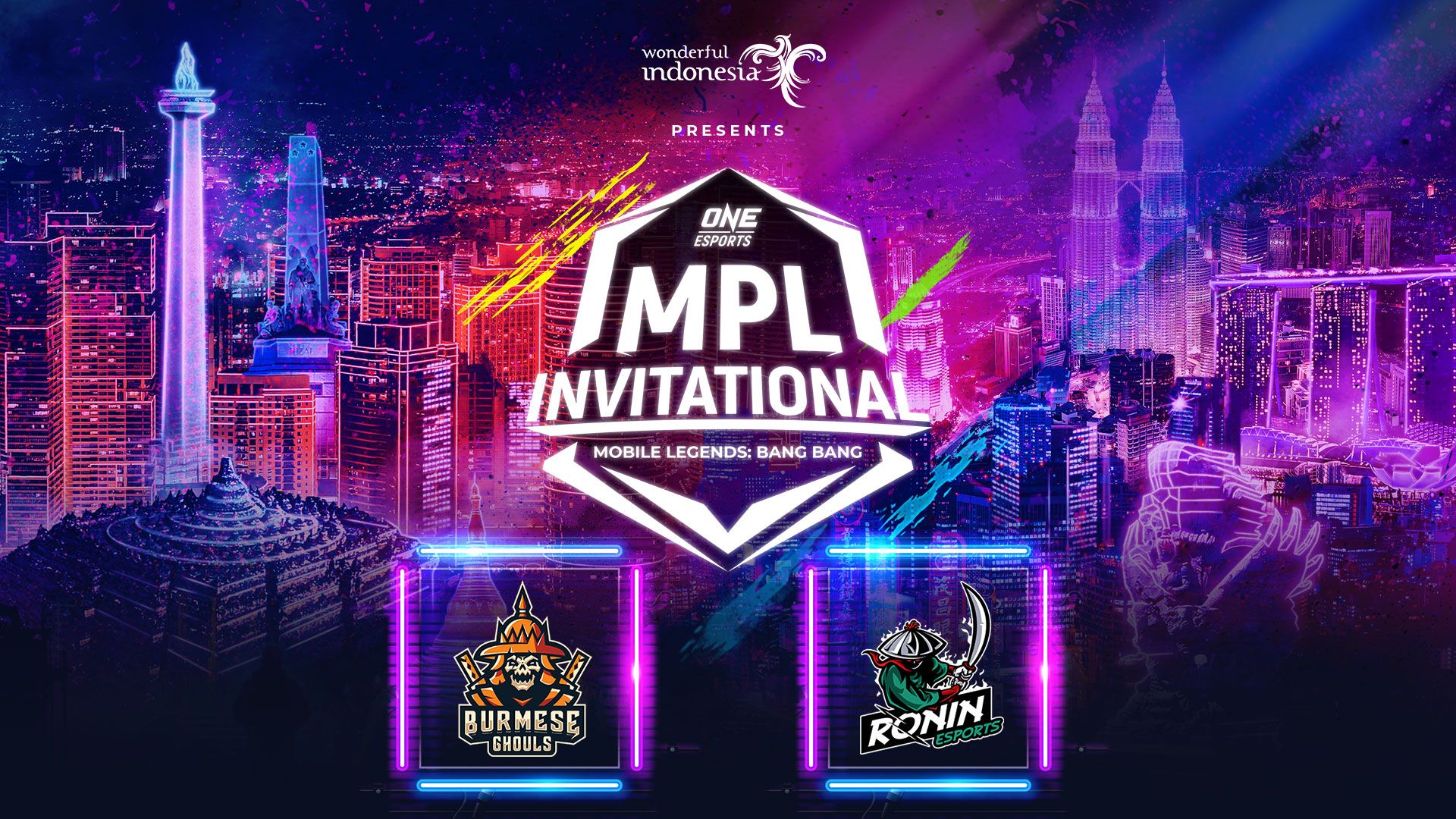 Daftar nama Burmese Ghouls dan Ronin Esports diumumkan untuk ONE Esports MPL Invitational