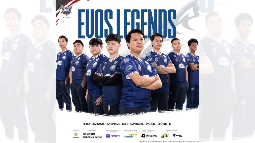 Complete rosters for every team competing in MPL Indonesia Season 7 EVOS Legends MPL ID S7 Roster
