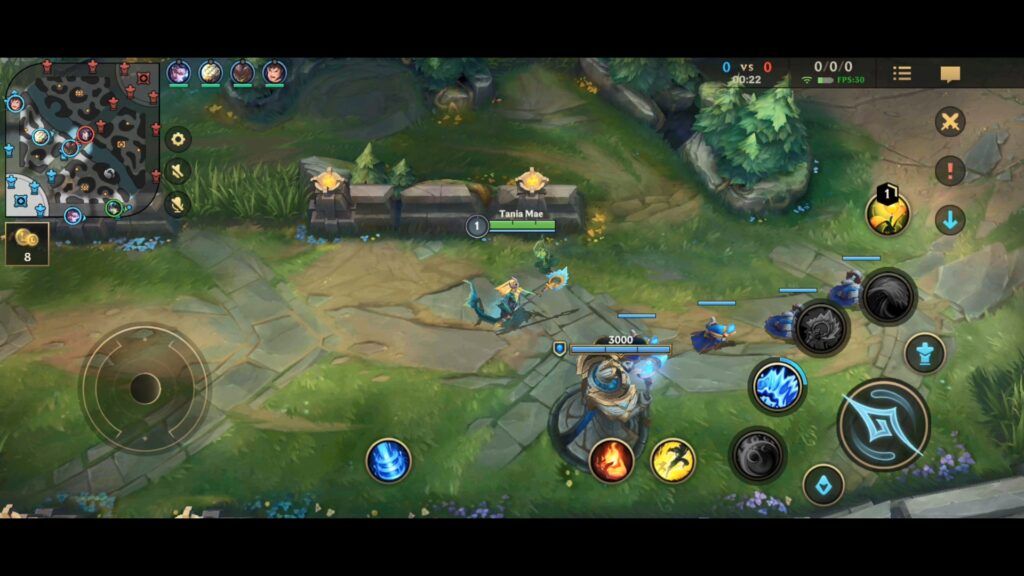 Beginner's Guide: Tips and tricks to get started in Wild Rift In-game screenshot of blue side turret in Wild Rift