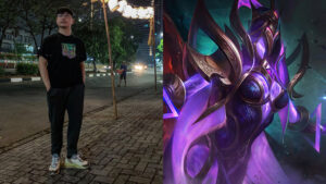EVOS Legends head coach Zeys, and MLBB mage hero, Yve