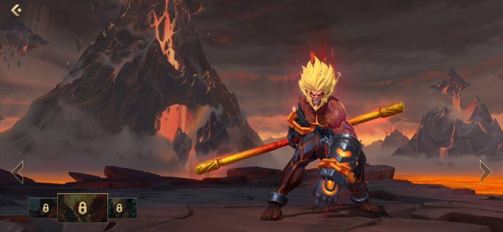 League of Legends: Wild Rift,Wukong, Volcanic Wukong skin