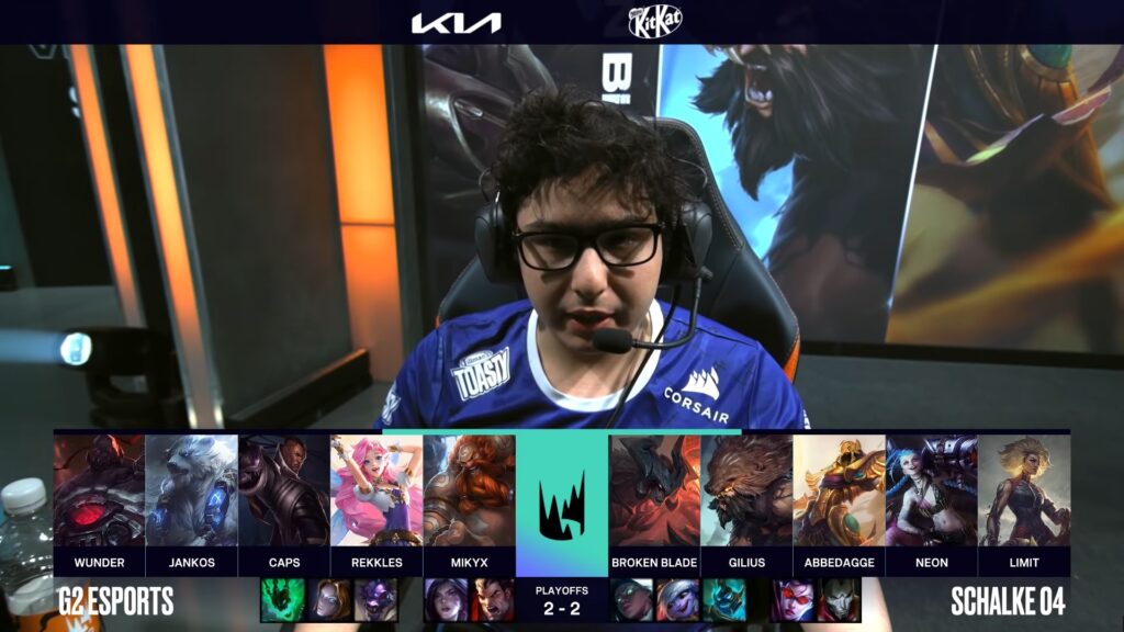 LEC Spring Split 2021 Playoffs Round 1 G2 Esports vs. Schalke 04 game 5 draft
