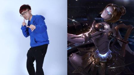 Geek Fam Wild Rift pro player Ozora Veki and LoL champion Orianna