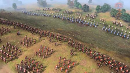Screenshot of a Battle in Age of Empire IV