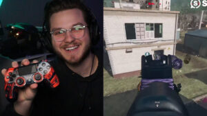 Side by side of ZLaner and his MP5 class in Call of Duty: Warzone