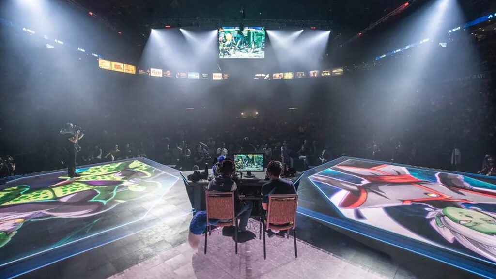 Photo of main stage during Evo 2019