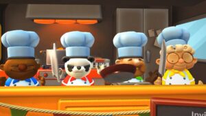 4 chef lobby in Overcooked! 2