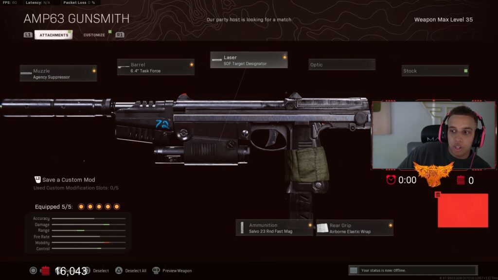 Swagg's AMP63 class in Call of Duty: Warzone