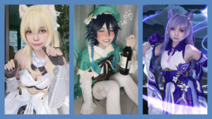 Genshin Impact, cosplay, Lumine, Venti, Keqing, Angie0_0, Langlnag, Amelia Khor