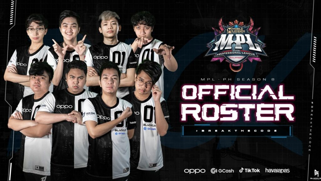 Mobile Legends: Bang Bang MPL PH S8 official lineup of Blacklist International