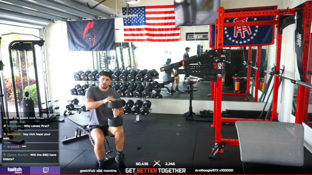 NICKMERCS Gym Stream