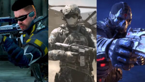 Montage of three operators for Call of Duty: Mobile 2021 EU Finals