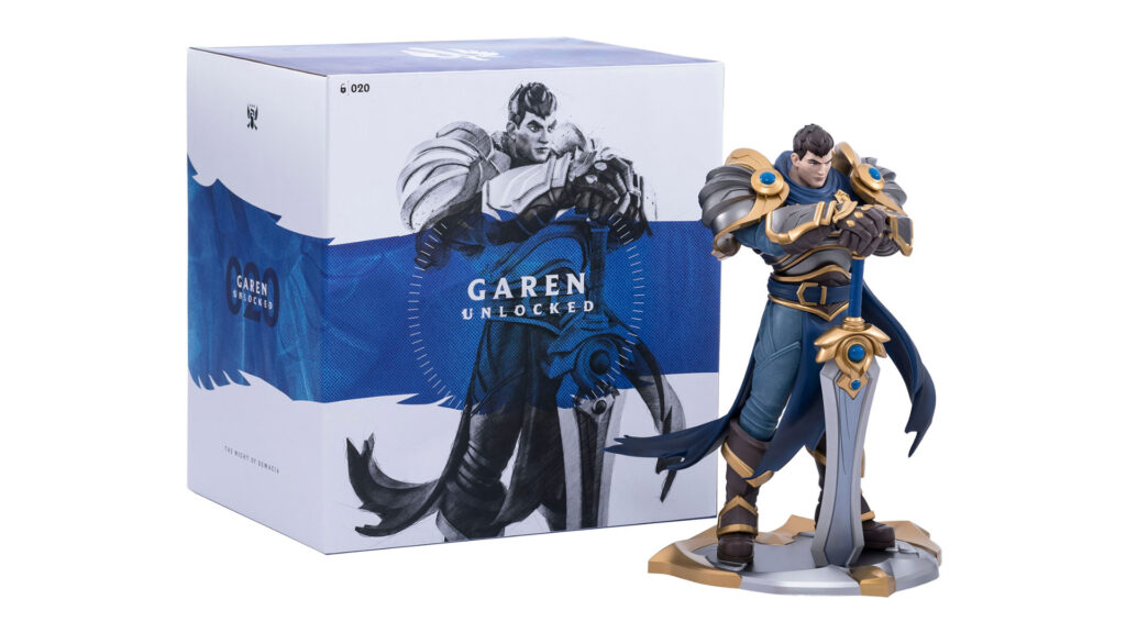 League of Legends, Garen Unlocked statue, box