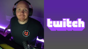 TimTheTatman and the logo of Twitch
