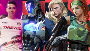 Steel, 100 Thieves, KAY/O, Sova, Skye, Valorant