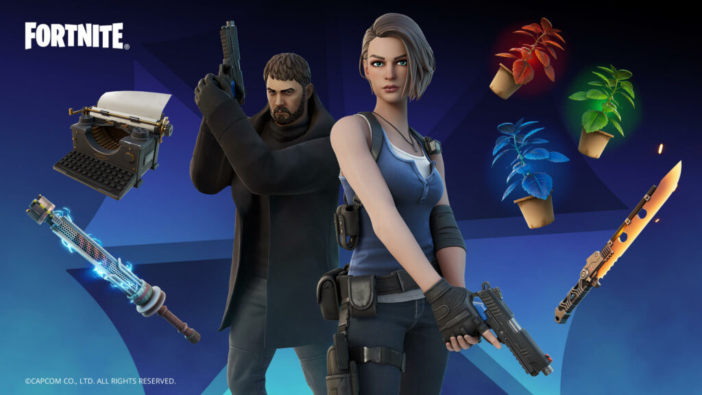 Additional items in Jill Valentine and Chris Redfield Fortnite bundle