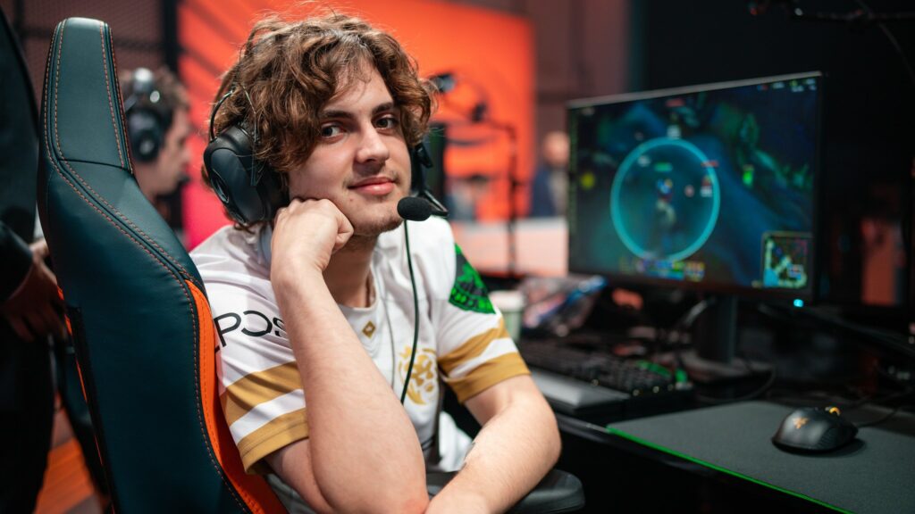 MAD Lions AD carry player Carzzy posing during the 2021 LEC Summer Season Week 8