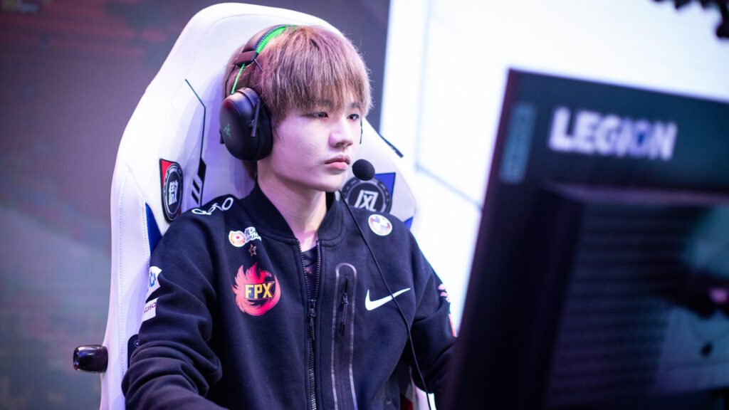 FunPlus Phoenix Crisp on stage during the 2021 LPL Summer