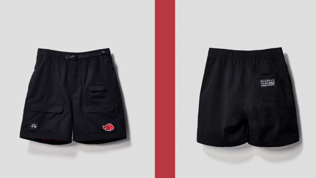 Team Liquid's Akatsuki collection, featuring the Tech Shorts (front and back)..