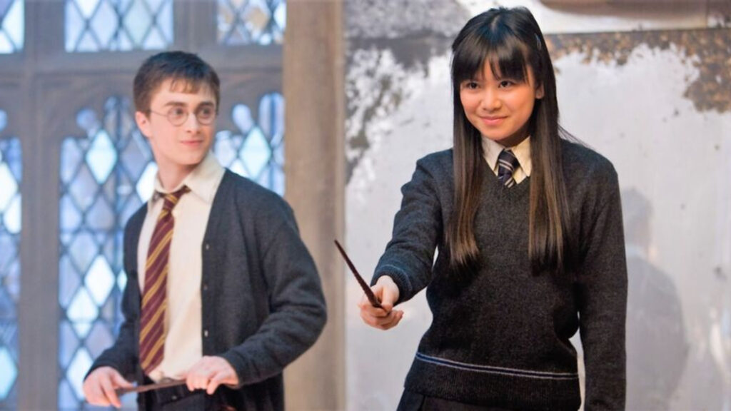 Harry Potter with Cho Chang.