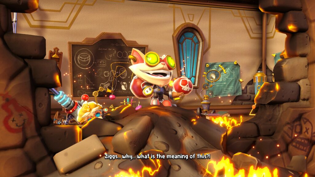 Cutscene of Ziggs in Hextech Mayhem