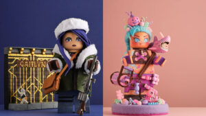 Arcane Caitlyn and Jinx custom figures