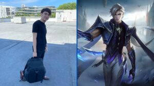 Mobile Legends: Bang Bang streamer Sky Wee with assassin hero Aamon