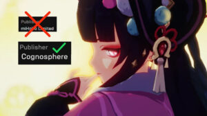 Genshin Impact changes its publisher from miHoYo Limited to Cognosphere PTE LTD.