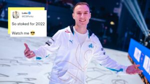 Perkz at the League of Legends World Championship 2021 in Iceland.