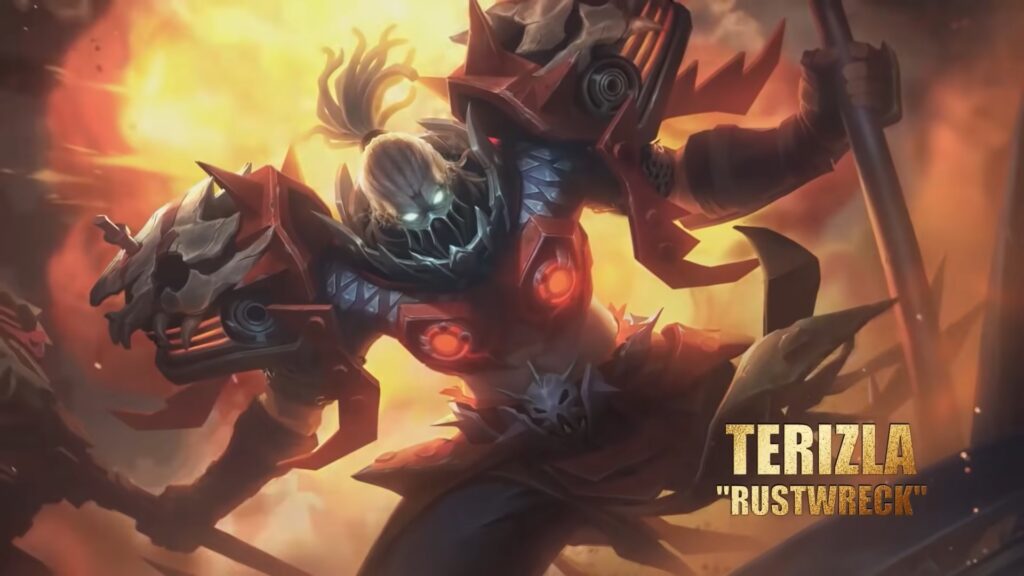 Rustwreck Terizla skin, Season 22 rank reward for Master and above