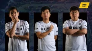 Mobile Legends: Bang Bang MPL PH Season 9 Blacklist International coaching staff, Aniel "Master the Basics" Jiandani, Kristoffer Ed "BON CHAN" L. Ricaplaza, and Dexstar Louise Cruz "DEX STAR"Alaba