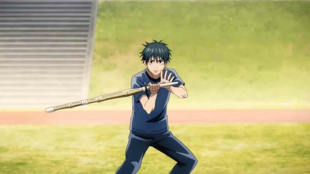 Jujutsu Kaisen 0 movie featuring Yuta Okkotsu during training at the magical technical school