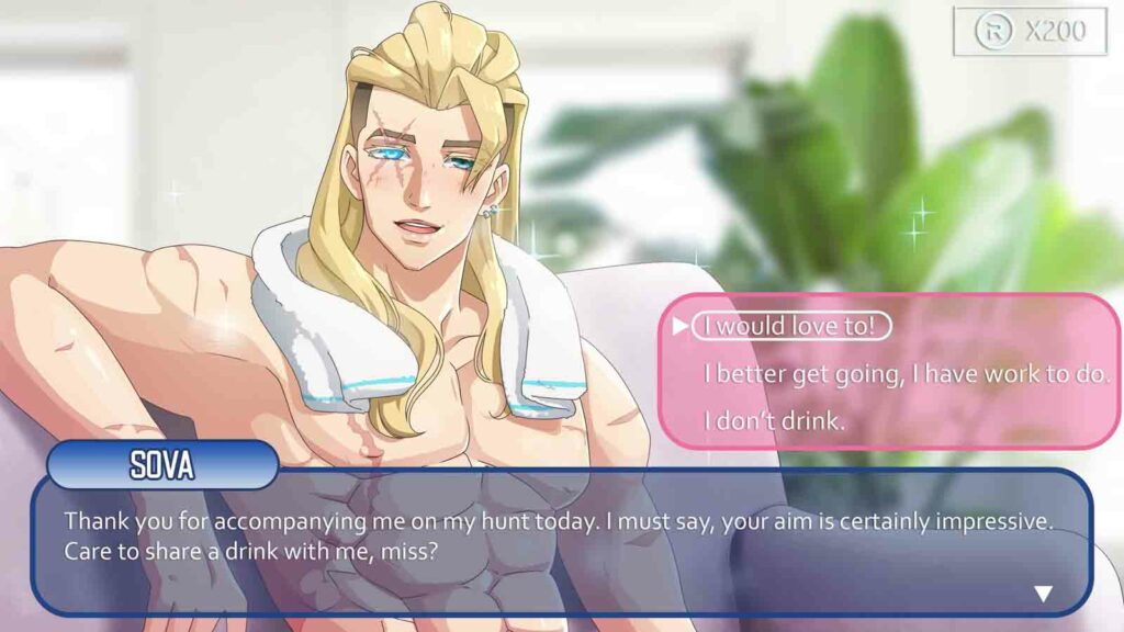 Valorant dating sim 'Agents of Romance' by fan artist Toothpaste Gal featuring Sova