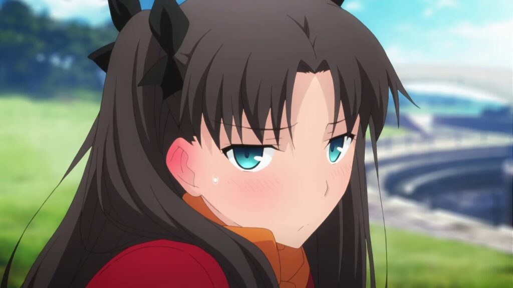 Tsundere Rin Tohsaka in Fate/Stay Night: Unlimited Blade Works