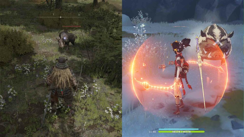 Boars in Genshin Impact and Elden Ring