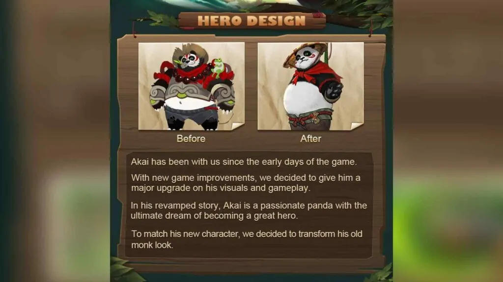 Mobile Legends: Bang Bang revamped Akai hero design