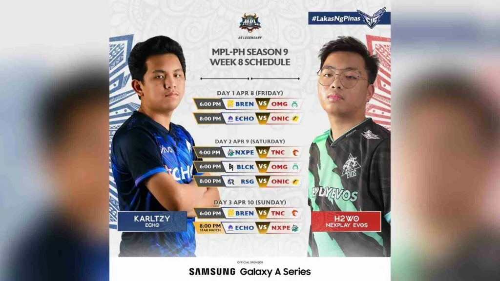 MPL PH Season 9 Week 8 schedule