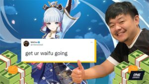 Dota 2 pro MidOne and his Genshin Impact waifu Kamisato Ayaka