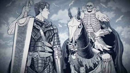 Guts and Skull Knight from Berserk Volume 41