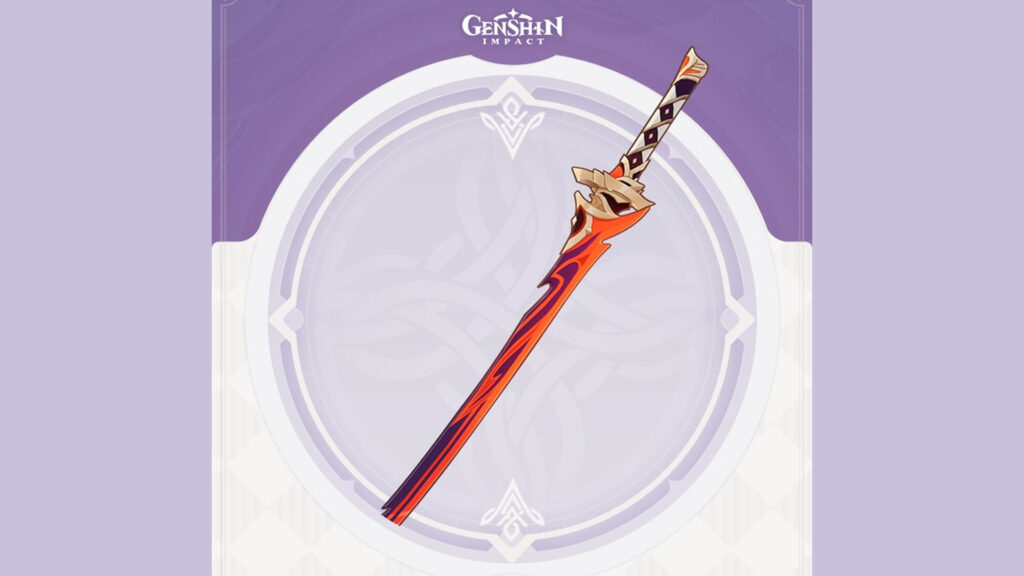 Cursed Blade sword from Genshin Impact