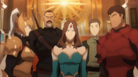 Mirana and the crew in DOTA Dragon's Blood season 3