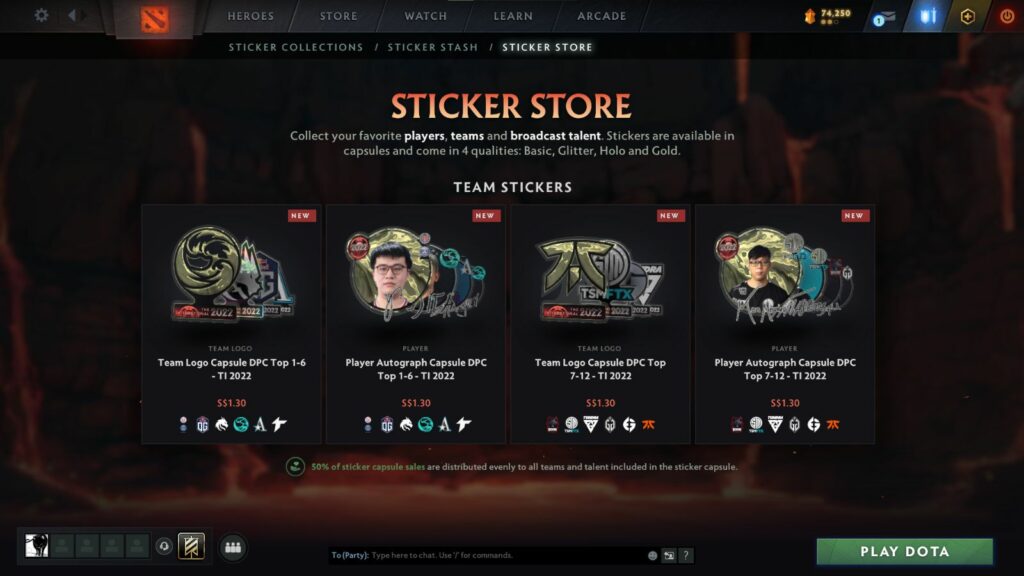 Dota 2 TI11 Battle Pass sticker store
